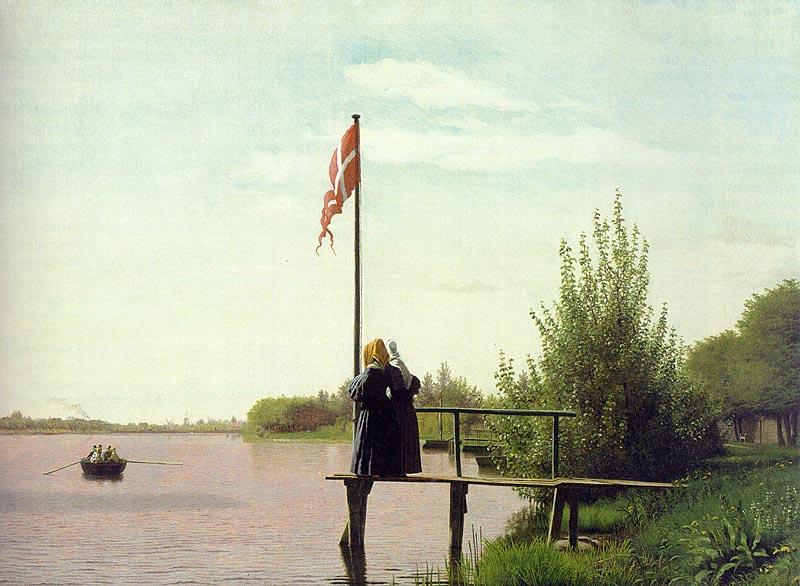 Christen Kobke View of Lake Sortedam oil painting image